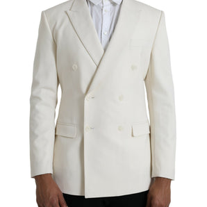 Dolce &amp; Gabbana Blazer cruzado MARTINI de lana blanca