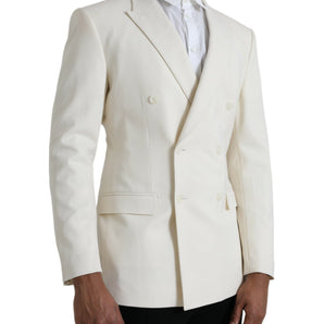 Dolce &amp; Gabbana Blazer cruzado MARTINI de lana blanca