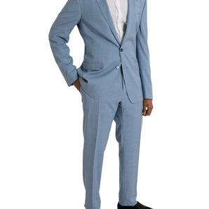 Dolce & Gabbana Light Blue Polyester MARTINI Formal 2 Piece Suit