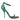 Dolce &amp; Gabbana Green Exotic Leather Crystal Sandals Shoes