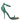 Dolce & Gabbana Green Exotic Leather Crystal Sandals Shoes