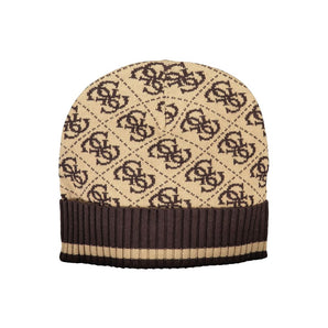 Guess Jeans Brown Polyester Hats &amp; Cap