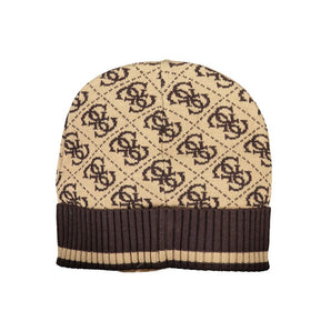 Guess Jeans Brown Polyester Hats &amp; Cap