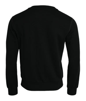 Dolce &amp; Gabbana Black Cotton Long Sleeves Sweatshirt