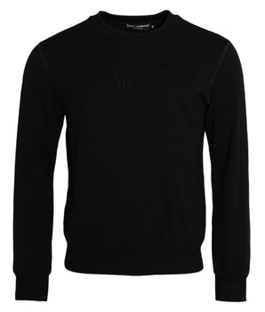 Dolce &amp; Gabbana Black Cotton Long Sleeves Sweatshirt