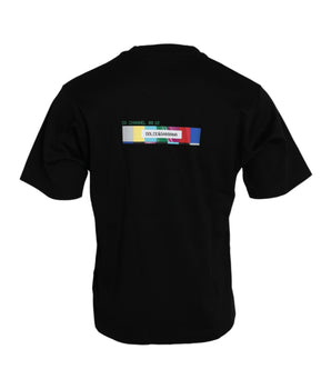 Dolce &amp; Gabbana camiseta negra con cuello redondo Love Always