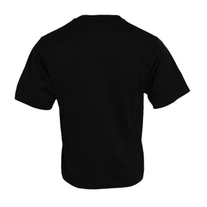 Dolce &amp; Gabbana Black Embellished Cotton Crew Neck T-shirt