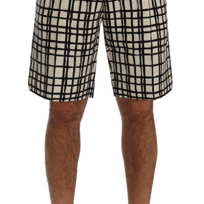 Dolce &amp; Gabbana Elegant Striped Cotton-Linen Shorts