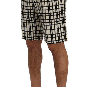 Dolce &amp; Gabbana Elegant Striped Cotton-Linen Shorts