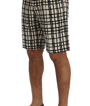Dolce & Gabbana Elegant Striped Cotton-Linen Shorts Dolce & Gabbana 