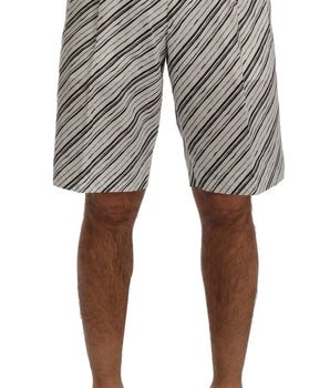 Dolce & Gabbana Elegant Striped Cotton-Linen Shorts Dolce & Gabbana 