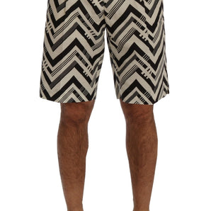 Dolce &amp; Gabbana Striped Casual Knee-High Shorts