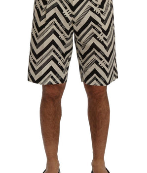 Dolce & Gabbana Striped Casual Knee-High Shorts Dolce & Gabbana 