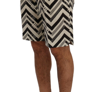 Dolce &amp; Gabbana Striped Casual Knee-High Shorts