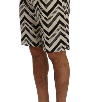 Dolce & Gabbana Striped Casual Knee-High Shorts Dolce & Gabbana 