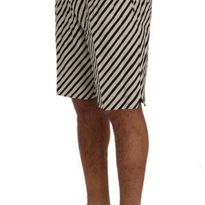 Dolce & Gabbana Striped Hemp Casual Shorts