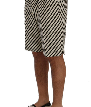 Dolce & Gabbana Striped Hemp Casual Shorts Dolce & Gabbana 