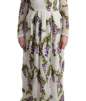 Dolce &amp; Gabbana Elegant Maxi A-line Long Sleeve Dress