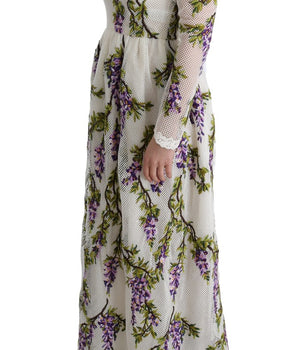 Dolce &amp; Gabbana Elegant Maxi A-line Long Sleeve Dress