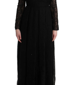 Dolce & Gabbana Elegant Black Sheath Long Sleeve Dress Dolce & Gabbana 
