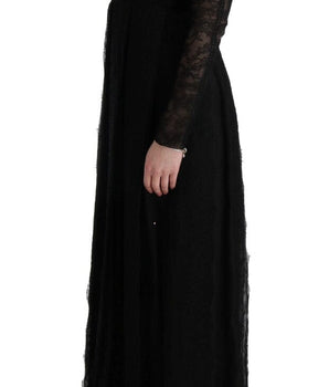 Dolce & Gabbana Elegant Black Sheath Long Sleeve Dress Dolce & Gabbana 