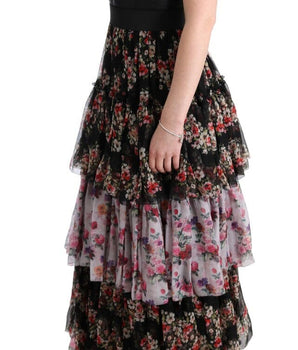 Dolce & Gabbana Elegant Floral Shift Dress in Multicolor Silk Blend Dolce & Gabbana 