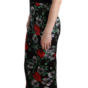 Dolce &amp; Gabbana Elegant Floral Sheath Gown