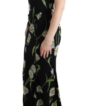 Dolce & Gabbana Sunflower Print Full Length Sheath Dress Dolce & Gabbana 
