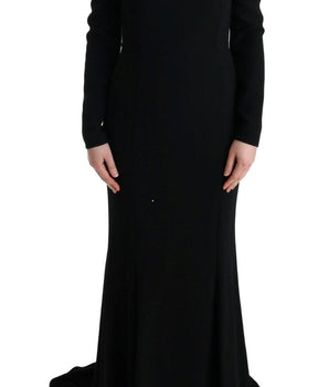 Dolce & Gabbana Elegant Full Length Sheath Gown in Black Dolce & Gabbana 