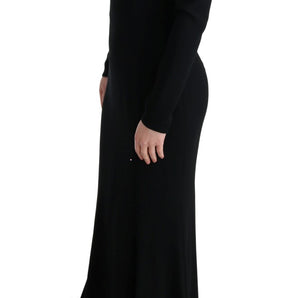 Dolce & Gabbana Elegant Full Length Sheath Gown in Black