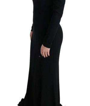 Dolce & Gabbana Elegant Full Length Sheath Gown in Black Dolce & Gabbana 