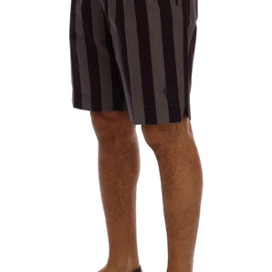 Dolce & Gabbana Casual Striped Cotton Shorts