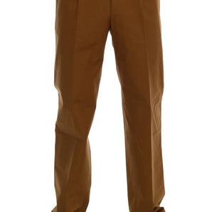 Dolce &amp; Gabbana Elegant Brown Formal Trousers for Men