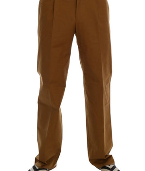 Dolce & Gabbana Elegant Brown Formal Trousers for Men Dolce & Gabbana 