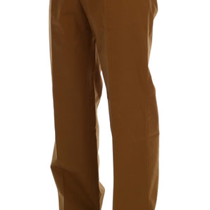 Dolce &amp; Gabbana Elegant Brown Formal Trousers for Men