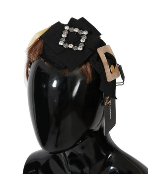 Dolce & Gabbana Clear Crystal Brown Hair Headband Dolce & Gabbana 