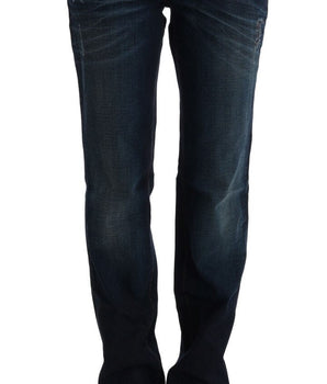 Costume National Blue Cotton Regular Fit Denim Jeans Costume National 