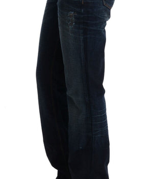 Costume National Blue Cotton Regular Fit Denim Jeans Costume National 