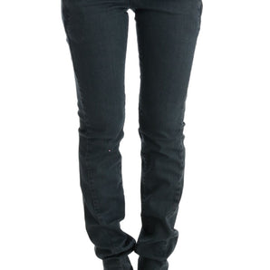 Costume National Chic Superslim Gray Cotton Jeans