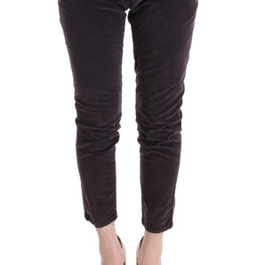 Ermanno Scervino Chic Brown Capri Cropped Cotton Pants