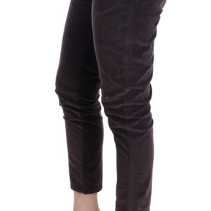 Ermanno Scervino Chic Brown Capri Cropped Cotton Pants