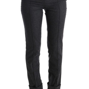 Ermanno Scervino Chic Gray Casual Skinny Pants