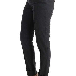 Ermanno Scervino Chic Gray Casual Skinny Pants