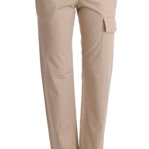 Ermanno Scervino Chic Beige Cropped Pants - Regular Fit Elegance