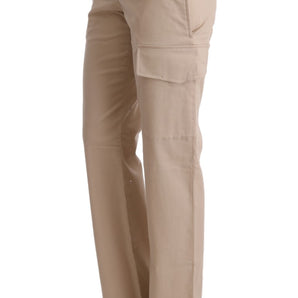 Ermanno Scervino Chic Beige Cropped Pants - Regular Fit Elegance