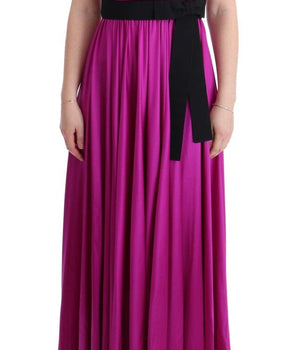 Dolce & Gabbana Elegant Pink Silk Gown Dress Dolce & Gabbana 