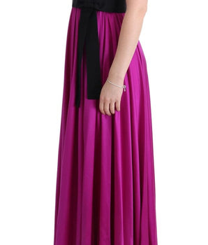 Dolce & Gabbana Elegant Pink Silk Gown Dress Dolce & Gabbana 