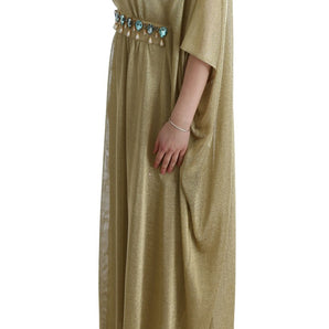 Dolce &amp; Gabbana Elegant Gold Shift Gown Dress