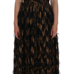 Dolce & Gabbana Elegant A-Line Full Length Sleeveless Dress