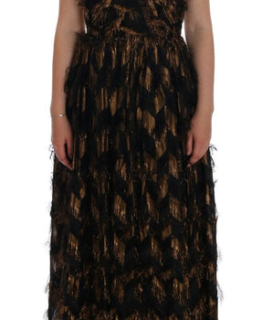 Dolce & Gabbana Elegant A-Line Full Length Sleeveless Dress Dolce & Gabbana 